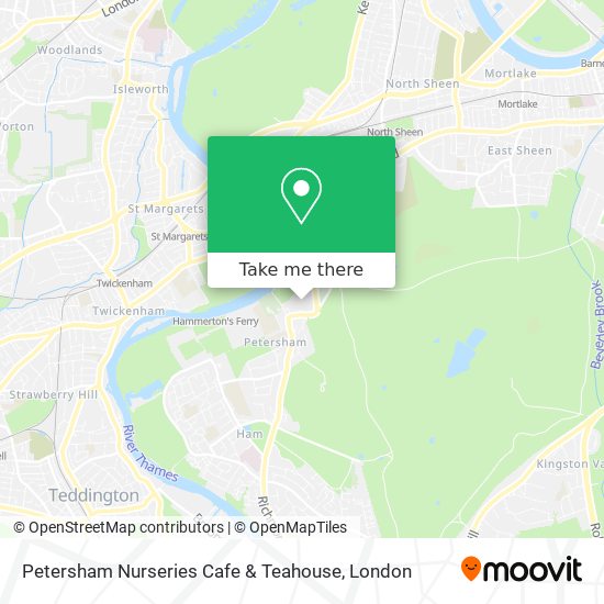 Petersham Nurseries Cafe & Teahouse map