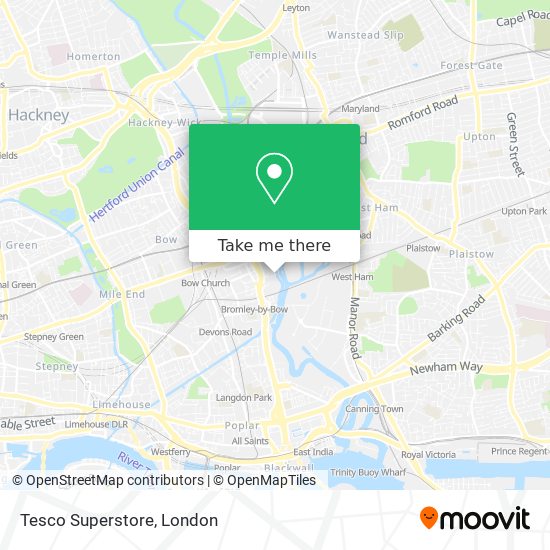 Tesco Superstore map