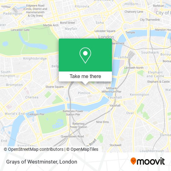 Grays of Westminster map