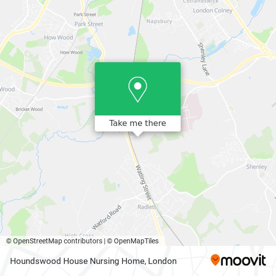 Houndswood House Nursing Home map