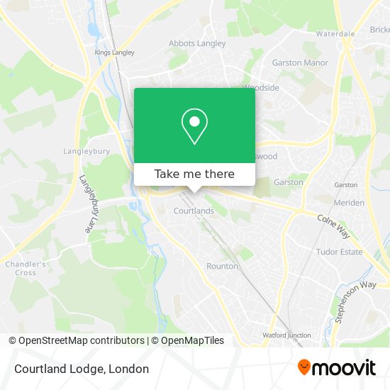 Courtland Lodge map