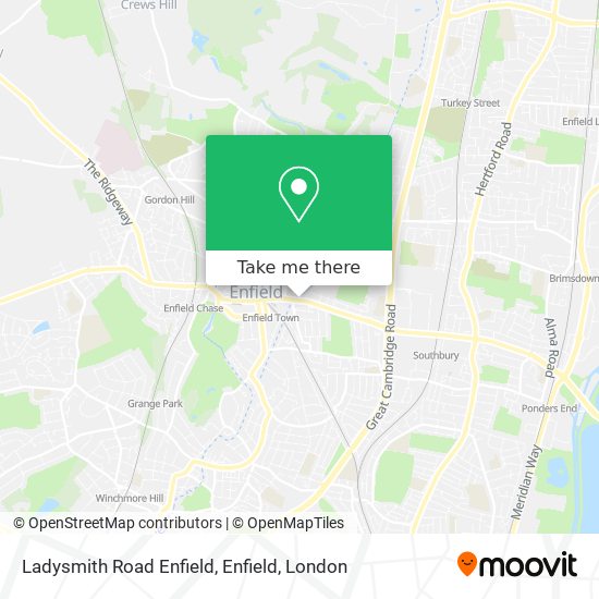 Ladysmith Road Enfield, Enfield map