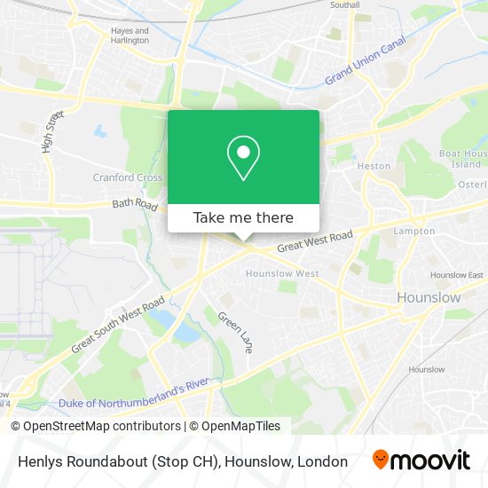 Henlys Roundabout (Stop CH), Hounslow map