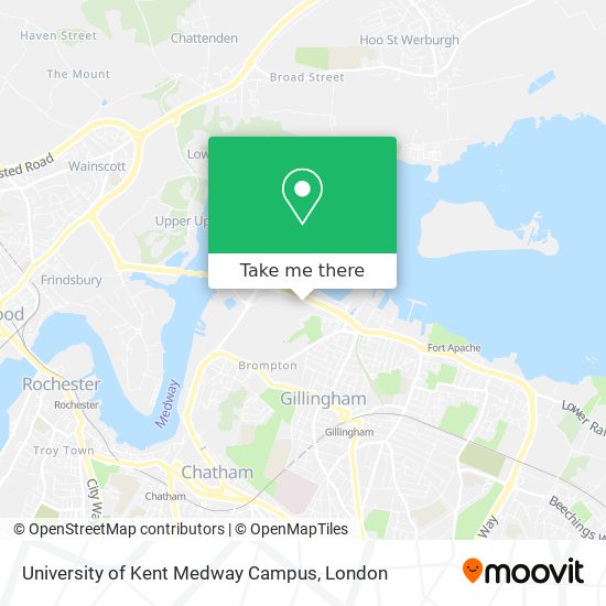 University of Kent Medway Campus map