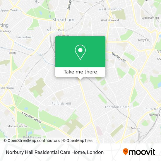 Norbury Hall Residential Care Home map