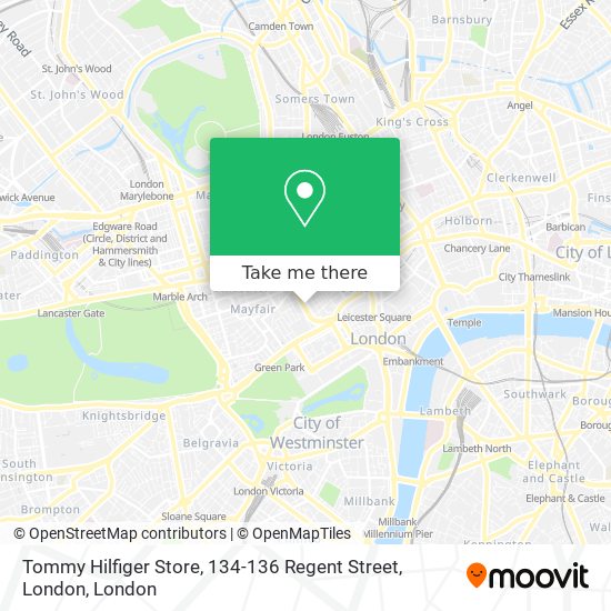 Tommy Hilfiger Store, 134-136 Regent Street, London map