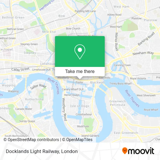 Docklands Light Railway map
