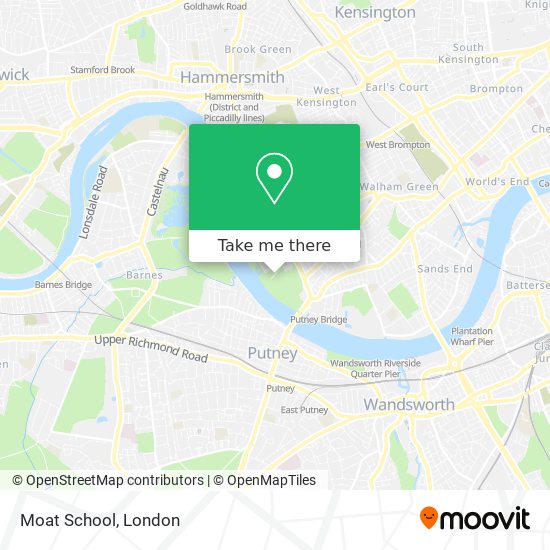 Moat School map