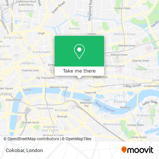 Cokobar map