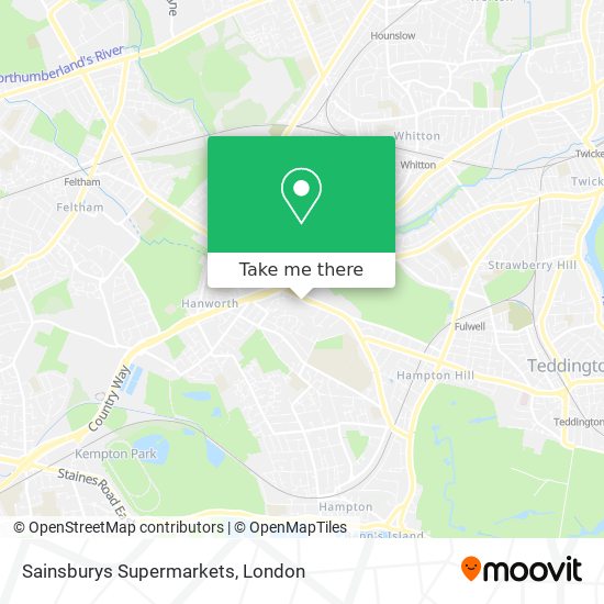 Sainsburys Supermarkets map