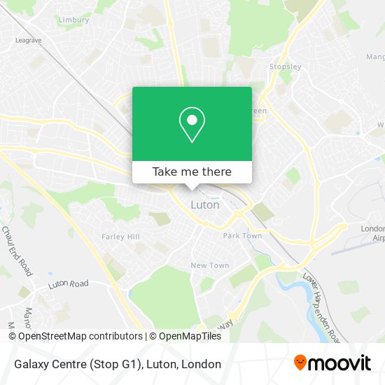 Galaxy Centre (Stop G1), Luton map