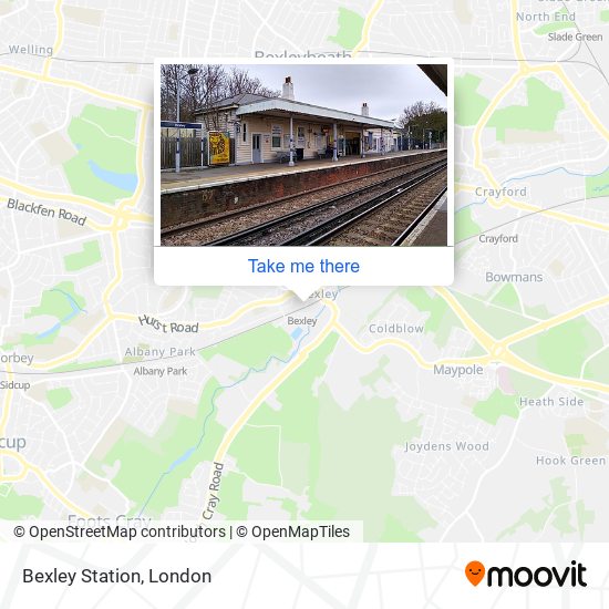 Bexley Station map