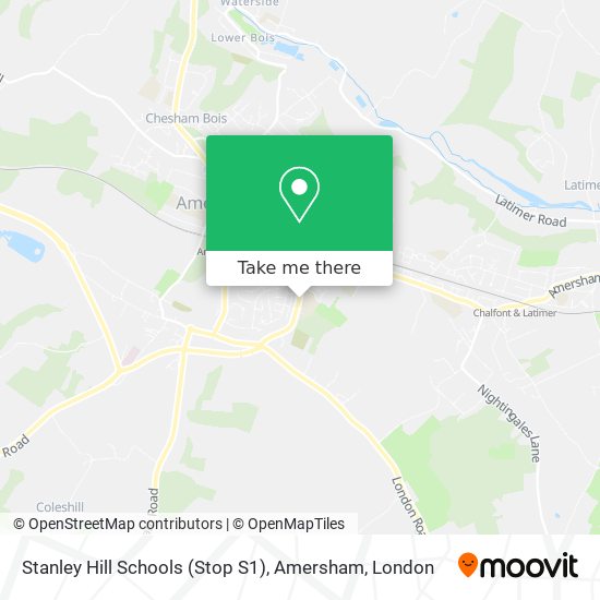 Stanley Hill Schools (Stop S1), Amersham map
