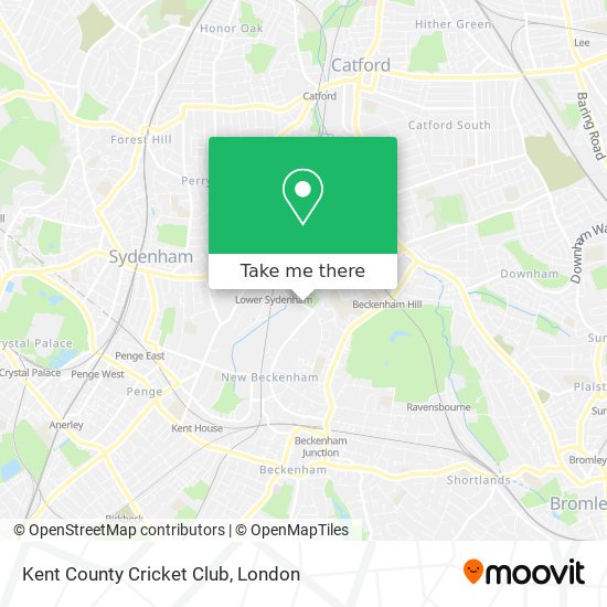 Kent County Cricket Club map