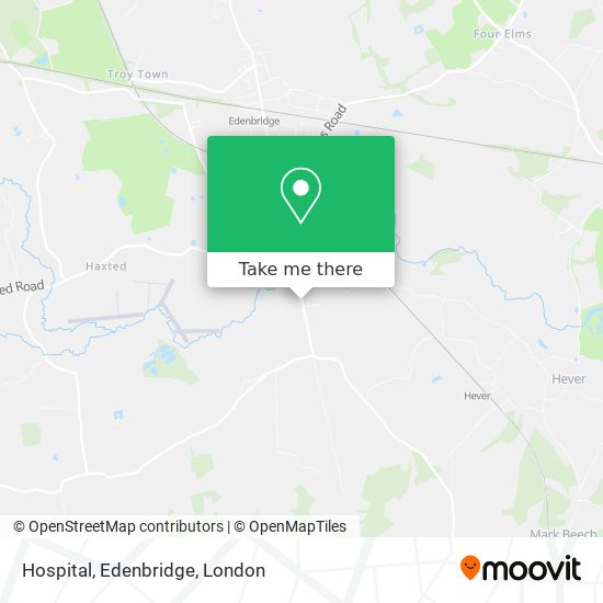 Hospital, Edenbridge map