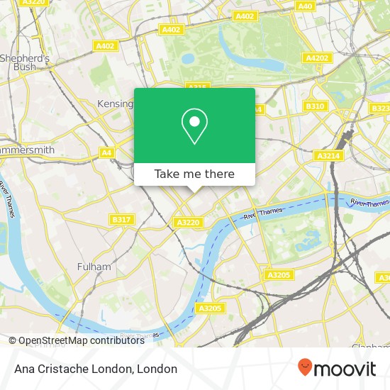 Ana Cristache London, 365 Fulham Road Chelsea London SW10 9 map