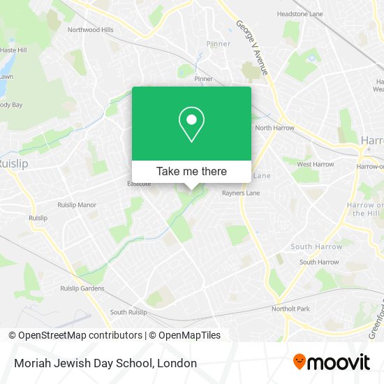 Moriah Jewish Day School map