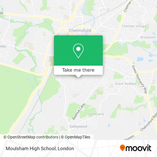 Moulsham High School map