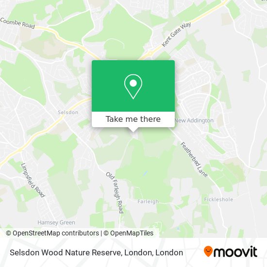 Selsdon Wood Nature Reserve, London map
