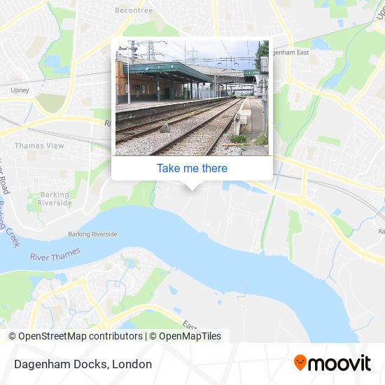 Dagenham Docks map