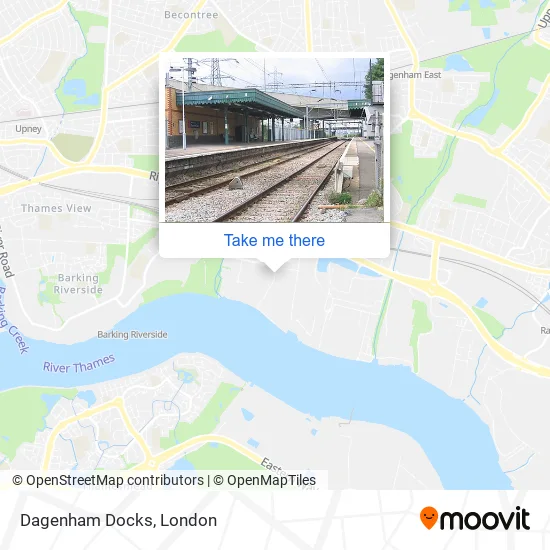 Dagenham Docks map