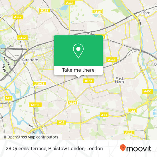 28 Queens Terrace, Plaistow London map