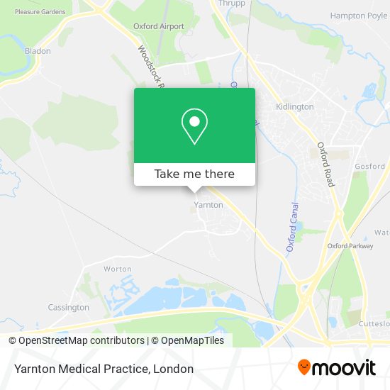Yarnton Medical Practice map