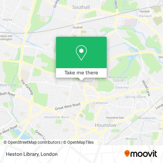 Heston Library map