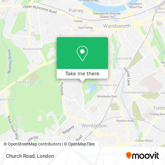 Church Road map