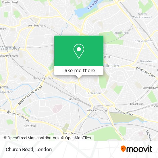 Church Road map