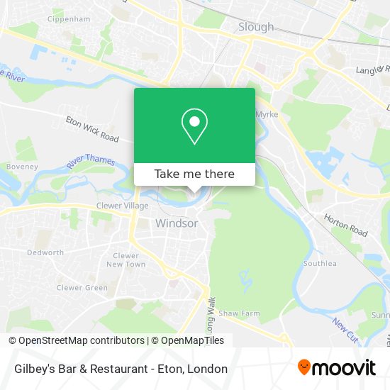 Gilbey's Bar & Restaurant - Eton map