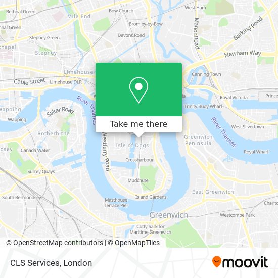 CLS Services map