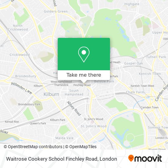 Waitrose Cookery School Finchley Road map