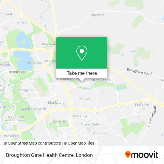 Broughton Gate Health Centre map