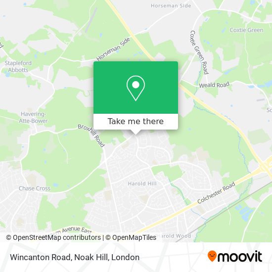 Wincanton Road, Noak Hill map