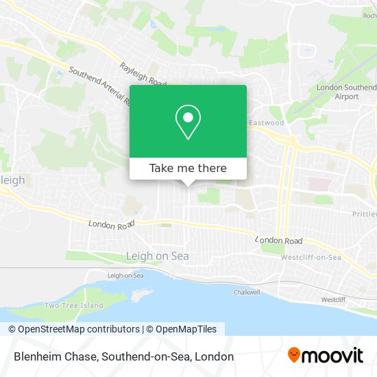 Blenheim Chase, Southend-on-Sea map