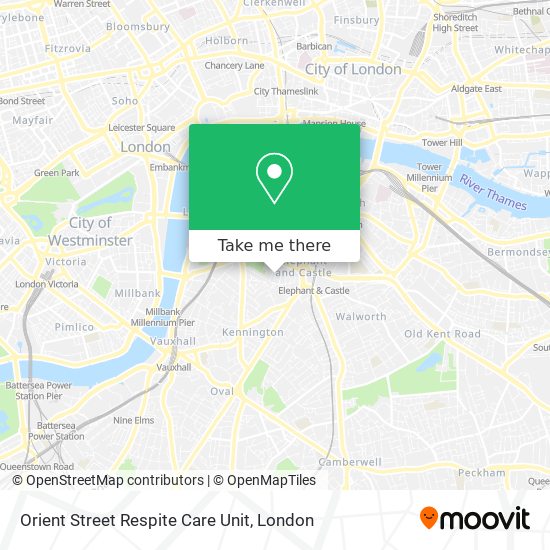 Orient Street Respite Care Unit map