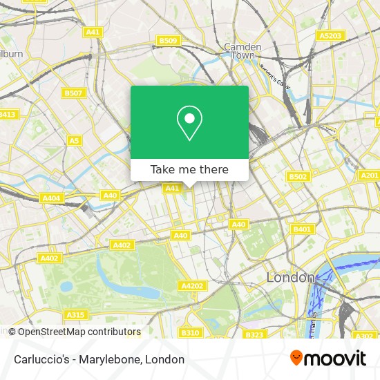 Carluccio's - Marylebone map