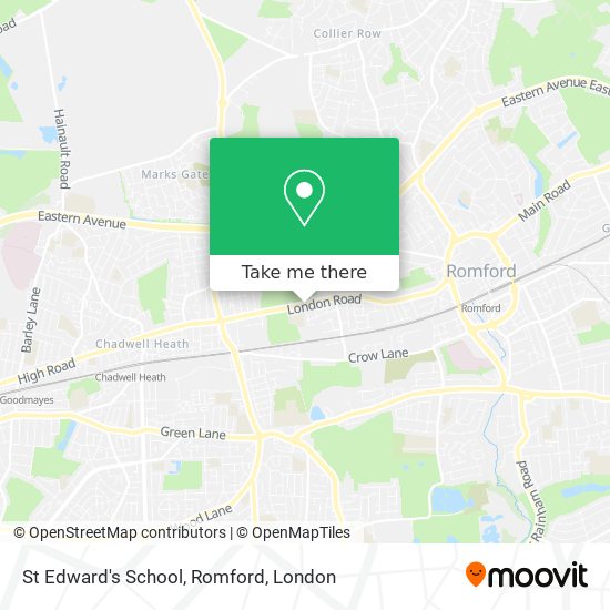 St Edward's School, Romford map