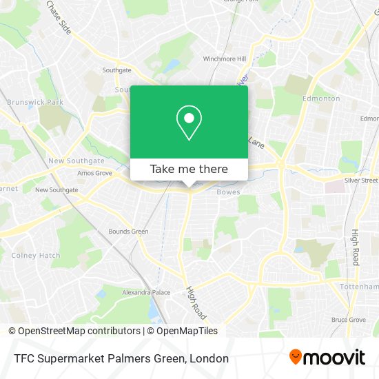 TFC Supermarket Palmers Green map