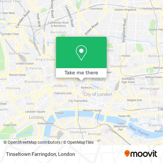 Tinseltown Farringdon map