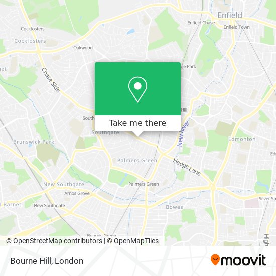 Bourne Hill map