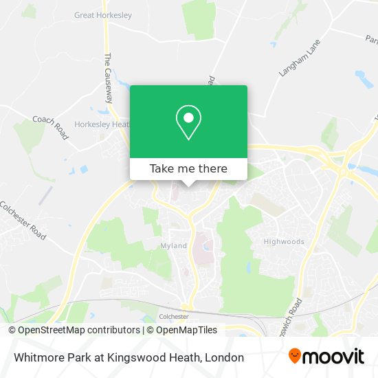Whitmore Park at Kingswood Heath map