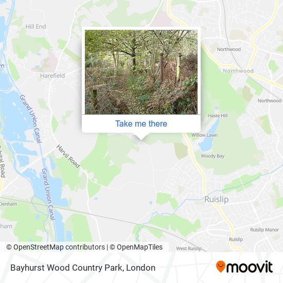Bayhurst Wood Country Park map