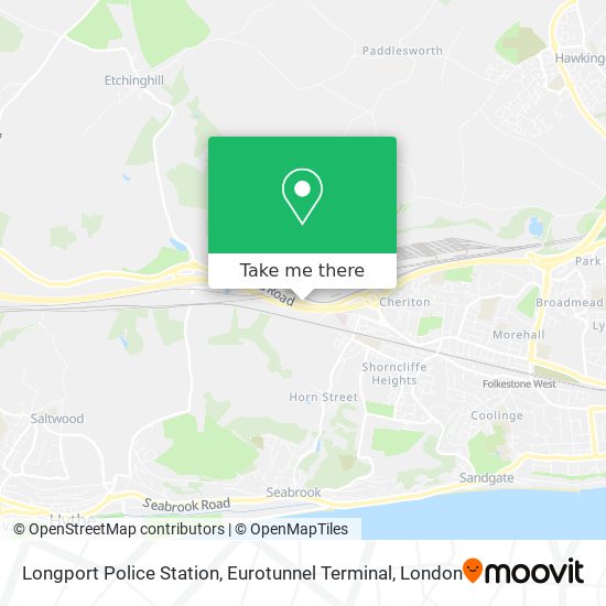 Longport Police Station, Eurotunnel Terminal map