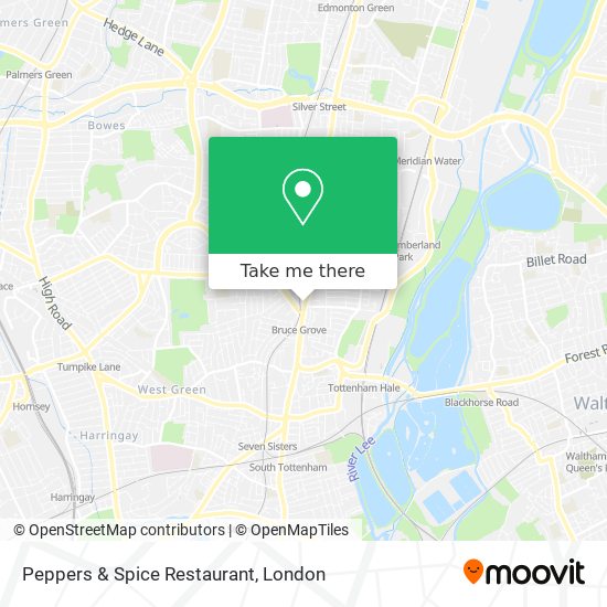 Peppers & Spice Restaurant map