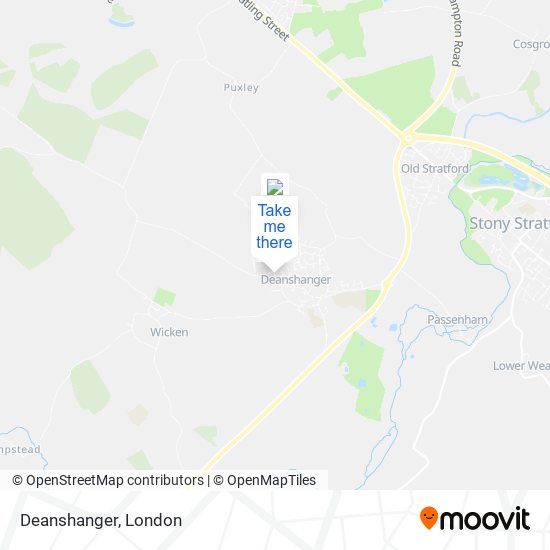 Deanshanger map