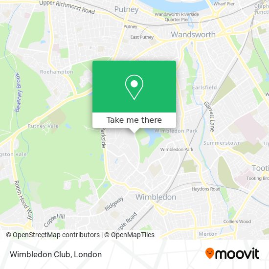 Wimbledon Club map