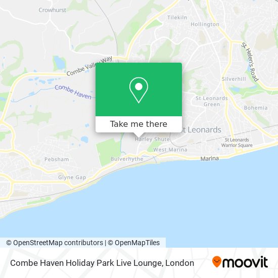Combe Haven Holiday Park Live Lounge map