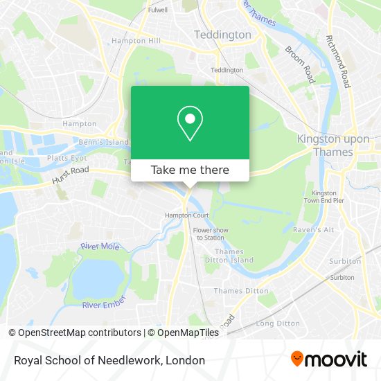 Royal School of Needlework map
